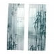 thumbnail image 2 of Cortinas Transparentes Con Estampado De Bambú, Cortinas Resistentes Para Filtrado De Luz Para Cocina, 132x183cm, 2 of 3