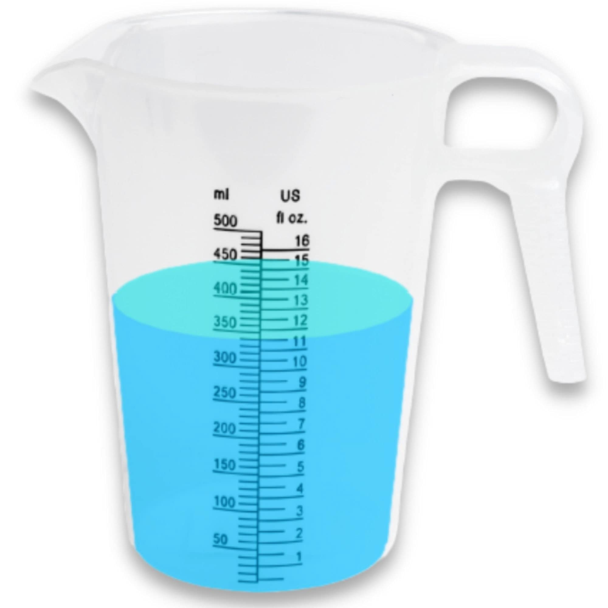 Accupour - Jarra Medidora De Plástico Multiusos 500 Ml (16 Oz)