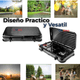 thumbnail image 2 of Cocina Encimera a Gas Licuado 2 Platos+KIT de instalación Cocinilla Negro, 2 of 7