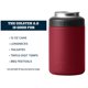 thumbnail image 4 of Aislante para latas YETI Rambler Colster, 355 ml, color rojo cosecha, 4 of 9