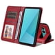 thumbnail image 3 of Funda Billetera para Sony Xperia 10 VII con Porta Tarjetas y Soporte Ajustable Rojo, 3 of 5