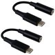 thumbnail image 1 of Adaptador USB C a 3.5mm Tek Styz Dual DAC 2 Pack Negro, 1 of 6