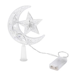 Bothyi - Adornos Para Árboles De Navidad, Adorno De Luna Y Estrella Ligera Para Cafeterías, Pubs, Luz Cálida