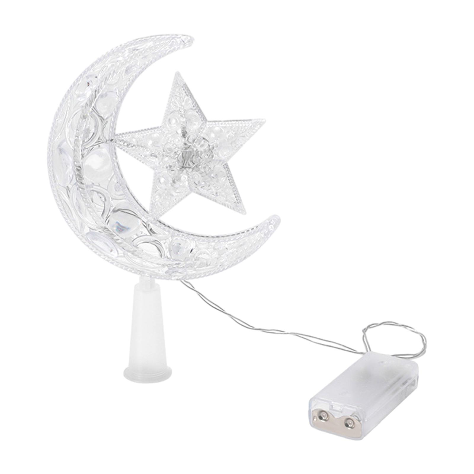 Bothyi - Adornos Para Árboles De Navidad, Adorno De Luna Y Estrella Ligera Para Cafeterías, Pubs, Luz Cálida