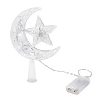 Bothyi - Adornos Para Árboles De Navidad, Adorno De Luna Y Estrella Ligera Para Cafeterías, Pubs, Luz Cálida