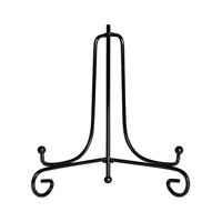 Bothyi - Soporte De Exhibición Soporte De Placa Durable Mesa Libro Decoración Soporte De Exhibición Metal 10 Pulgadas Negro