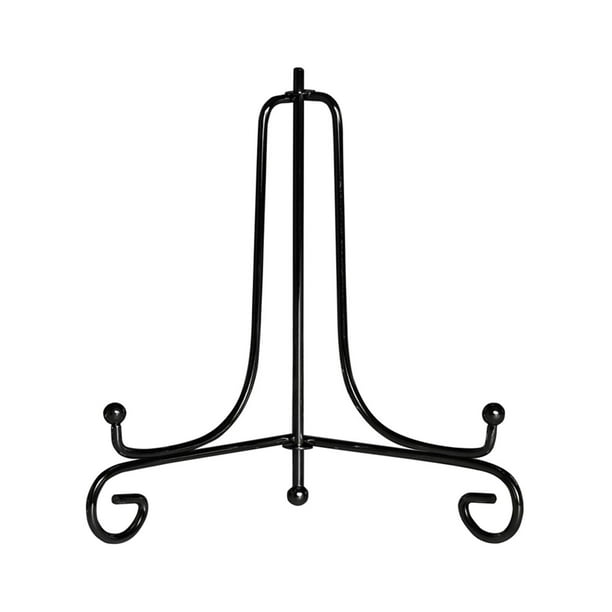 Soporte de exhibición, Soporte de marco de imagen, Soporte de caballete de exhibición, Soporte de placa resistente Estante de exhibición de tazón para , negro, 3 pulgadas