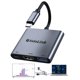 thumbnail image 1 of Adaptador USB-C a HDMI 4K 120 Hz con cargador PD de 100 W para MacBook, 1 of 8