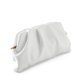thumbnail image 4 of Bolso de mano FanChris 25 cm fruncido blanco con cadena, 4 of 7