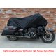 thumbnail image 2 of Unique Bargains 210T Cubierta Media para Motocicleta Exterior Impermeable Protección contra Lluvia Polvo UV Negro L, 2 of 7