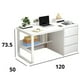 thumbnail image 3 of Escritorio Home Office 120x50x73.5 Estudio Con Cajones, 3 of 4