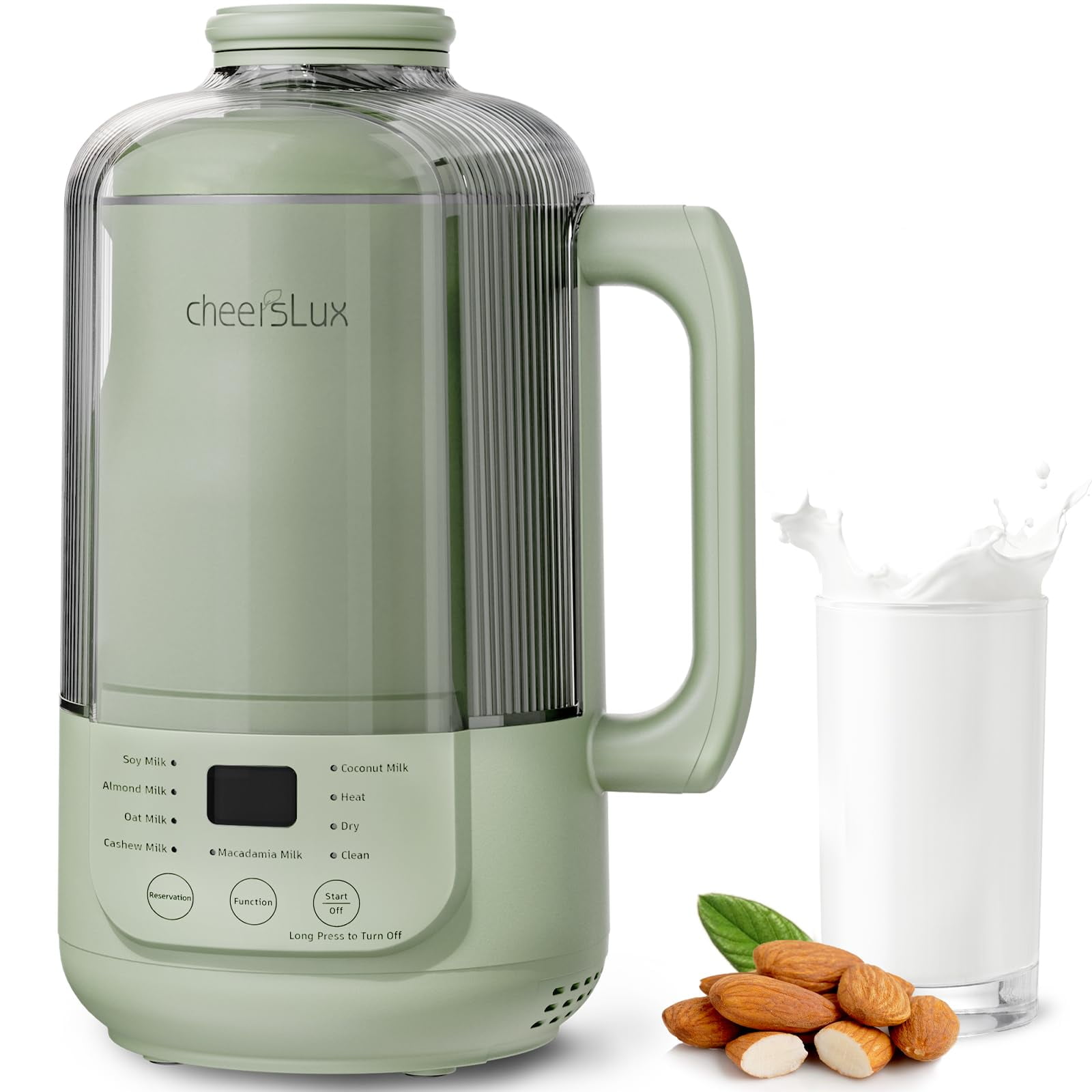 Máquina Para Hacer Leche De Frutos Secos Cheerslux 9 En 1, 1200 Ml, Para Soja, Almendras Y Avena