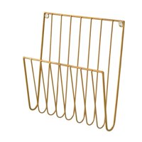 Magideal - Decoración Del Titular Del Archivo De La Revista Decoración De Periódicos De Hierro Organizador De Archivos De Periódico Para Documentos Folletos Libr Oro