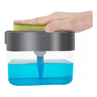 Genérico - Dispensador De Jabón Líquido Lavaloza Cocina Hogar Gris