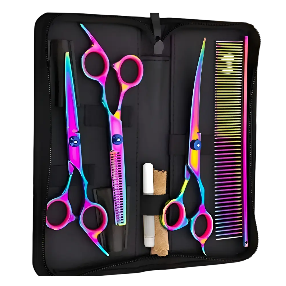 Juego De Tijeras Belug Para Aseo De Perros Mascotas Trnasol