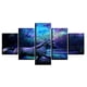 thumbnail image 4 of 5pcs pintura de pared decoración moderna sala lienzo imprime unicornio, 4 of 5