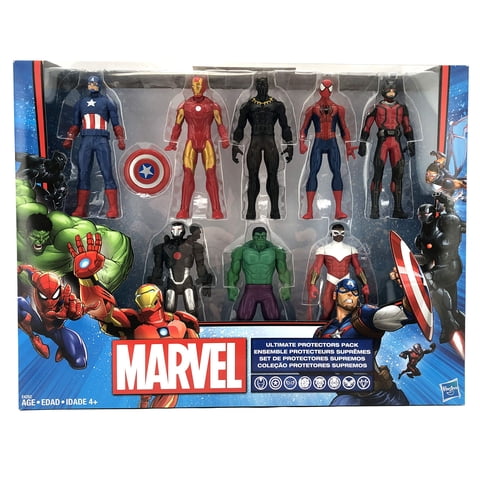 Hasbro - Figuras De Acción Marvel Avengers Iron Man Hulk Black Panther