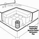 thumbnail image 4 of Seccional Intercambiable Burton Blanco cuero sintetico, 4 of 4