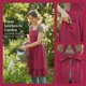 thumbnail image 3 of Delantales REGALWOVEN para mujeres con bolsillos, delantal de cocina, delantal de cocina extra largo para el hogar y el jardín 43.3x39 pulgadas rojo, 3 of 6