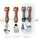 thumbnail image 2 of 2pcs Children's Tableware Baby Feeding Spoon Fork With Storage Box Stainless Steel Non-Slip Kids Training Cutlery Baby Food Ute, 2 of 4