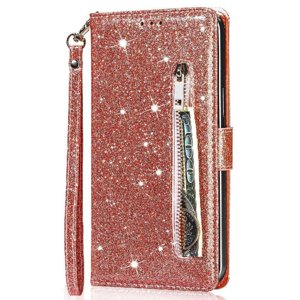 Funda Para Foxdock Elegante Funda Google Pixel 6 Glitter Con Cremallera-Ideal Para El Uso Diario