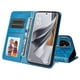 thumbnail image 4 of Funda tipo cartera FOXDOCK para OPPO Reno 10 Pro 5G , diseño girasol en relieve, cuero PU, cierre magnético, soporte y tarjetero, 4 of 5