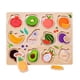 thumbnail image 2 of Los Niños De Madera Rompecabezas Juego Animal Rompecabezas Juguete Para Bebé Niña 1 2 3 Años Tablero De Frutas, 2 of 5