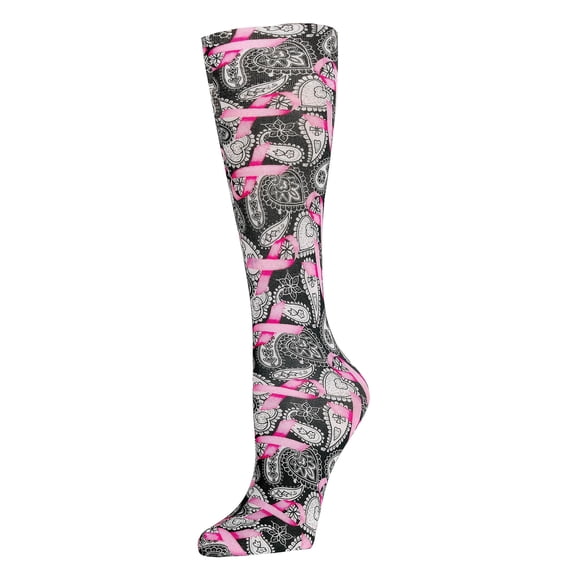 Calcetines de compresión Celeste Stein negro y rosa para mujer