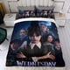 thumbnail image 4 of Miércoles Addams Conjunto de sábanas temático, trío de piezas, cómodo y amigable con la piel, diseño único, regalo de decoración para el hogar para familiares, amigos y fans,135cm *200cm, 4 of 6