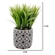 thumbnail image 3 of Planta Artificial Macetero Cerámica Vintage Plantita Verde, 3 of 4