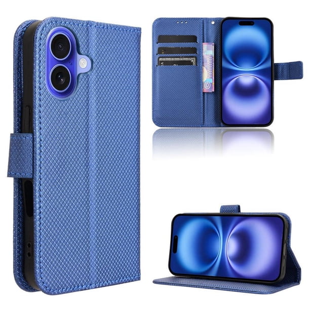 Funda Billetera para Samsung Galaxy S25 Edge con Ranuras y Soporte Azul