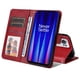 thumbnail image 3 of Funda Billetera para OnePlus Nord CE2 con Porta Tarjetas y Soporte Ajustable Rojo, 3 of 5
