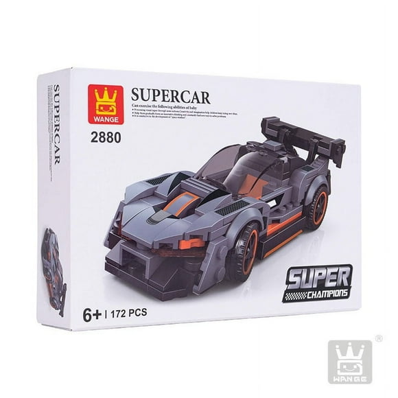 Super Auto Deportivo Negro Armable