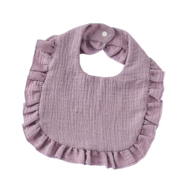 Baberos De Algodón Para Bebé Baberos Para Eructar Suaves Respetuosos Con La Piel Baberos Absorbentes Baberos De Alimentación Para Regalo De Bebés Violeta