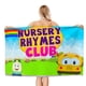thumbnail image 1 of Canciones Infantiles Toalla de playa de secado rápido con diseño temático, regalo para mujeres y niñas, ideal para cumpleaños, fans, amantes de la música, uso en la playa o al aire libre, 78 × 160 cm, 1 of 6