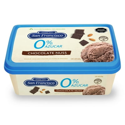 Helado De Chocolate Nuss Sin Azúcar Cassata 1 L San Francisco