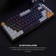 thumbnail image 4 of Teclado Gamer Mecánico Fantech MK875V2 ATOM81 SkyBlue Switch Red, 4 of 6