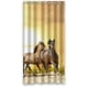 thumbnail image 1 of Cortina de ducha con diseño de caballo salvaje corriendo, juego de cortina de baño con ganchos, tamaño 36 x 72 pulgadas, 1 of 3