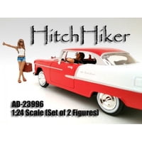 Set De Figuras American Diorama Hitchhiker A Escala 1:24 De 2 Piezas