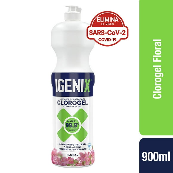 Cloro Gel Floral Botella, 900 ml