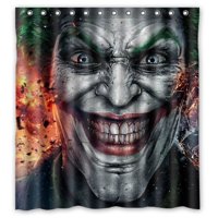 Pinghai - Cortina De Ducha De Batman Joker Con Ganchos (167 X 183 Cm)