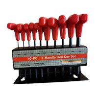 Magideal - Juego De Llaves Allen Con Mango En T Genérico, Accesorios De Llaves Hexagonales, Herramientas Manuales Portátiles, Juego De Llaves Hexagonales Para Pulgada