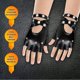 thumbnail image 2 of Guantes de piel sintética Skeleteen Fingerless para mujeres y niños, 2 of 6