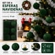 thumbnail image 2 of Set X6 Esferas Navideñas De Terciopelo Adornos Árbol Navidad, Verde Oscuro, 2 of 3