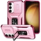 thumbnail image 1 of Funda Armada para Samsung Galaxy S25 5G con Tapa Deslizante y Soporte Magnético Giratorio Rosa, 1 of 5
