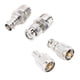 thumbnail image 4 of Adaptador de conector de cobre niquelado UHF a BNC de 4 piezas, 50 ohmios, para antena, radio, WiFi, LAN inalámbrica, 4 of 8