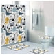 thumbnail image 1 of Set Juego De Baño Con Cortina Cubre Inodoro 4 Piezas, 1 of 6