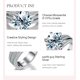 thumbnail image 4 of Anillo de Diamante de Moissanita de 5 Uds para Mujer, Anillos de Moissanita de Plata Esterlina 925, Anillos de Aniversario, Promesa y Boda para Ella con Certificado, 4 of 7