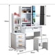 thumbnail image 3 of Tocador moderno 80*40*130cm con luces blanco Chic Home, 3 of 3