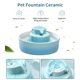 thumbnail image 2 of Fuente de Agua para Gatos NautyPaws 2,1 L Azul Cielo con Filtros de Carbón y Espuma, 2 of 6